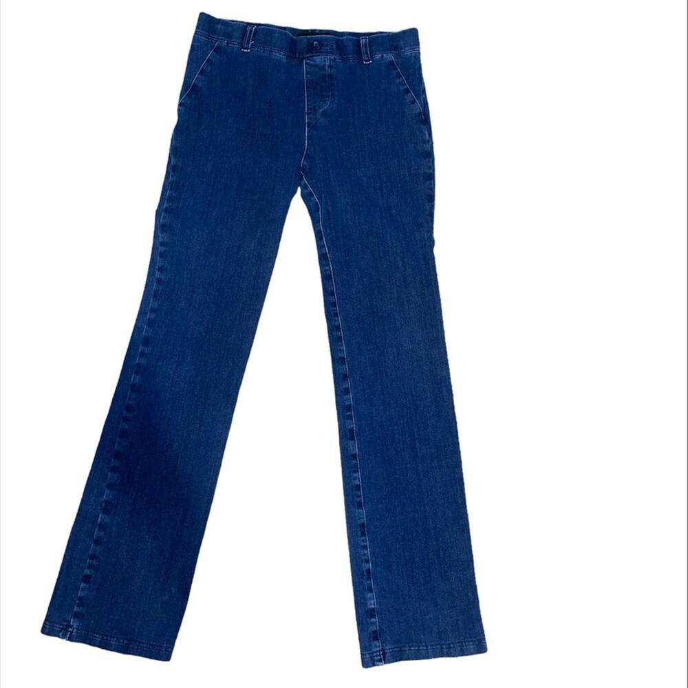 Betabrand Yoga Denim Straight-Leg  Pant size small petite